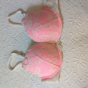 Pink Victoria's Secret Push-up Bra